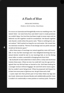 Screenshot of one page of ebook on a tablet